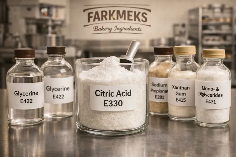 Pastaneler için gıda katkı maddeleri ve sitrik asit E330