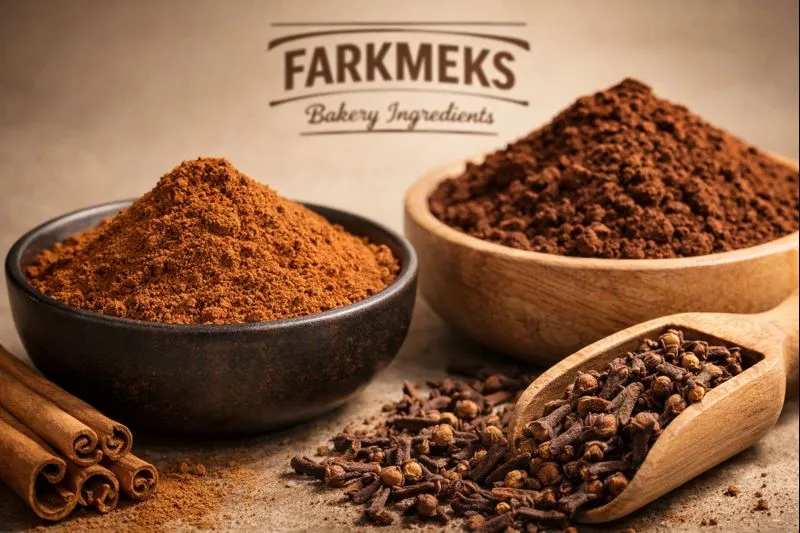 Pastanelerde kullanılan tarçın, kakao ve diğer baharatlar