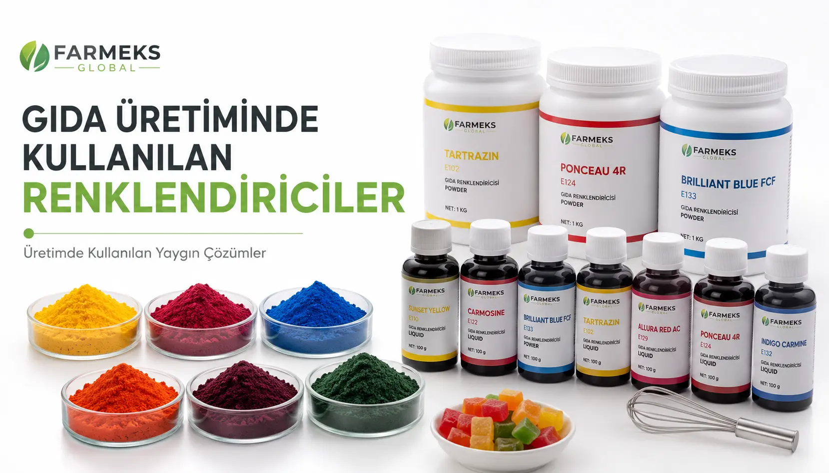 Gıda üretiminde kullanılan renklendiriciler