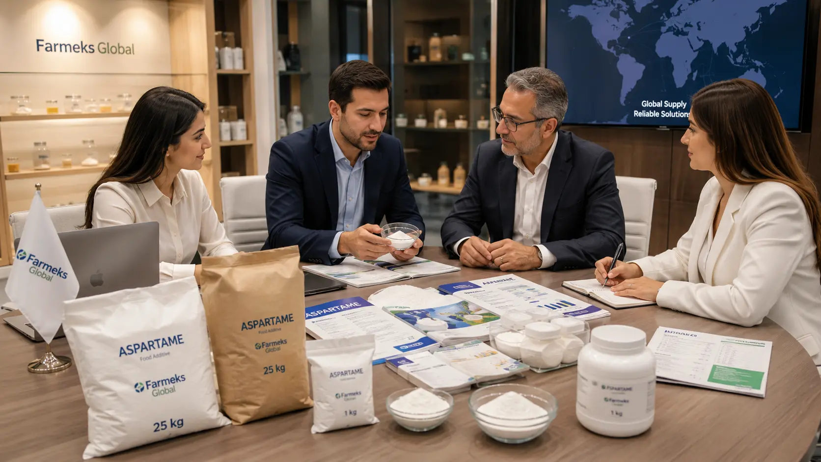 Farmeks Global ile aspartam tedarik talebinin değerlendirilmesi