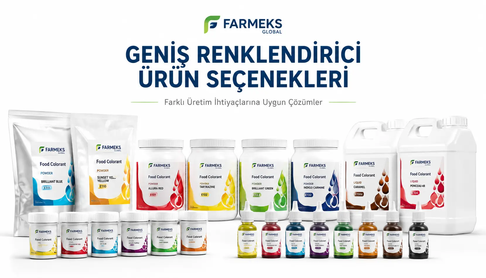 Gıda üretiminde renklendirici ürün talebi ve teklif hazırlığı